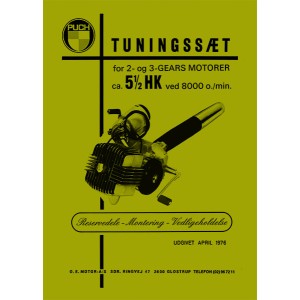 Puch Tuningkit für 2,-3- und 4- Gang-Mopeds, Betriebsanleitung und Ersatzteilkatalog
