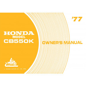 Honda CB550K Owner's Manual