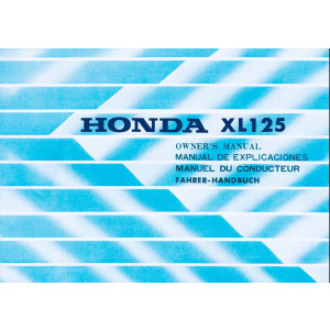 Honda XL125 Fahrerhandbuch