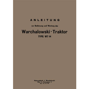 Warchalowski WT14 Betriebsanleitung und Ersatzteilkatalog