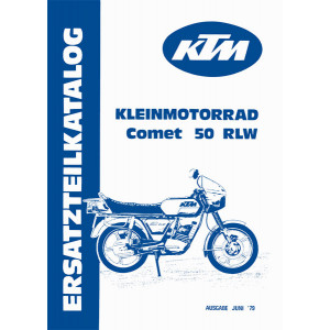 KTM Motorfahrzeugbau Comet 50 RLW Ersatzteilkatalog (nur Fahrgestell)