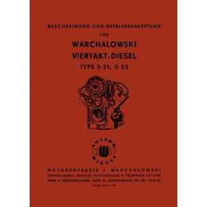 Warchalowski D21, D22, D41, D42 Betriebsanleitung und Ersatzteilkatalog