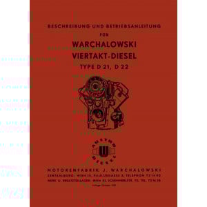 Warchalowski D21, D22, D41, D42 Betriebsanleitung und Ersatzteilkatalog