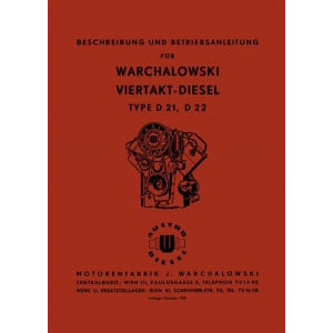 Warchalowski D21, D22, D41, D42 Betriebsanleitung und Ersatzteilkatalog