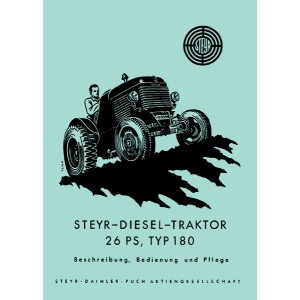Steyr 180 - 26 PS Traktor Betriebsanleitung