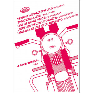 Jawa 350 - Typ 634/5,6,8 Nachtrag Ersatzteilkatalog 634