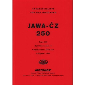 Jawa-CZ 250, Typ 353, 1Zylinder Ersatzteilkatalog