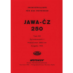 Jawa-CZ 250, Typ 353, 1Zylinder Ersatzteilkatalog