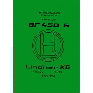 Lindner BF450S 450SN 450SA Betriebsanleitung und Ersatzteilkatalog