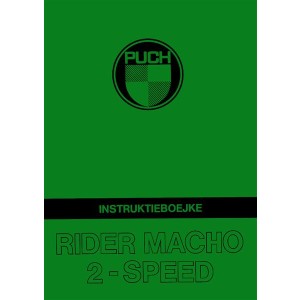 Puch Moped Rider Macho 2-Speed Instruktieboejke