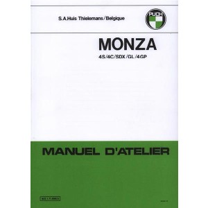 Puch Monza, 4S, 4C, SDX, GL, 4GP, 4-Gang, Manuel d´Atelier