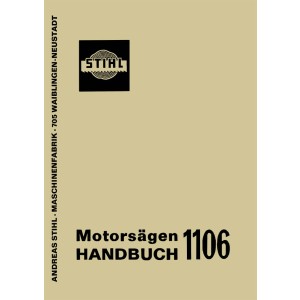 Stihl 1106 Motorsäge, Handbuch