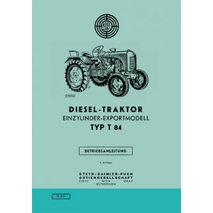 Steyr 84 Traktor Betriebsanleitung