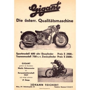 Gigant 750 und 600 Prospekt