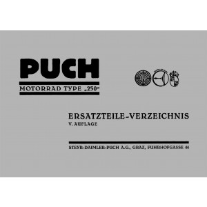Puch 250 Touren und Sport-Modelle Ersatzteilkatalog
