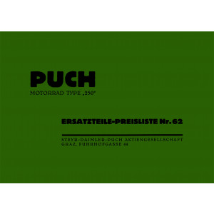 Puch Motorrad Type 250 Ersatzteilkatalog