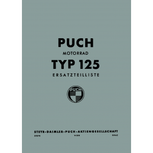Puch 125 T, TT, TS Ersatzteilkatalog