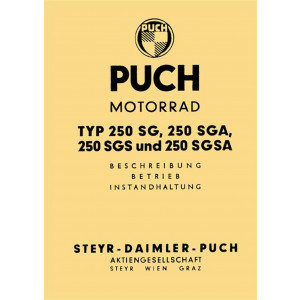 Puch 250 SG, 250 SGA, 250 SGS, 250 SGSA, Betriebsanleitung