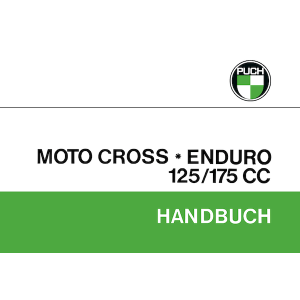 Puch Motocross, Enduro 125/175 cc, Betriebs- und Reparaturanleitung