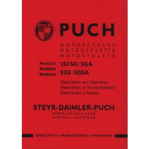 Puch 250 SG/SGS, Owners Manual, Maintenance, description y Manejo