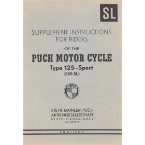 Puch Motorcycle 125 Sport, Short Maintenance