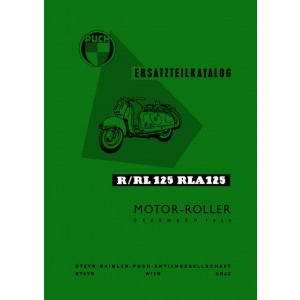 Puch R 125, RL 125 und RLA 125 Ersatzteilkatalog
