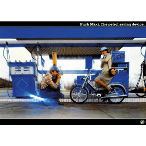 Puch Maxi "The petrol saving device" Poster