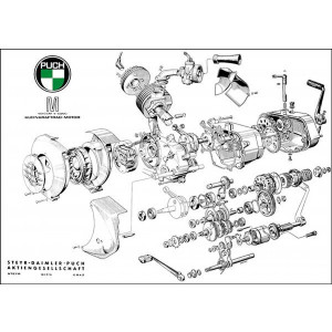 Puch M-Motor gebläsegekühl Poster