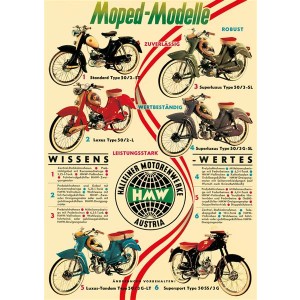 HMW Moped Modelle Poster