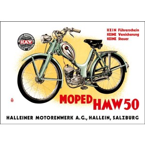 HMW 50 Moped Poster