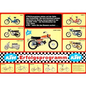 KTM Motorfahrzeugbau Erfolgsprogramm Poster