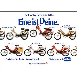 KTM Motorfahrzeugbau Hobby-Serie Poster
