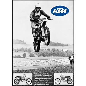 KTM Motorfahrzeugbau Moto Cross Weltmeister Poster