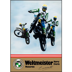 Puch Motocross WM Harry Everts Poster
