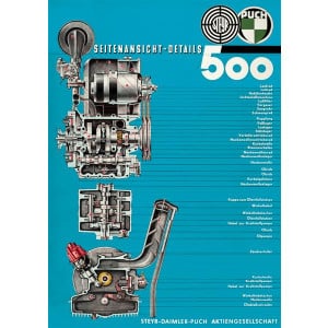Puch 500 Motor Poster
