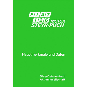 Fiat 126 mit Puch-Motor Hauptmerkmale und Daten