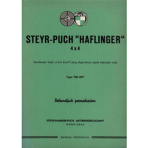 Puch Haflinger 4 x 4, Betriebsanleitung - Indonesien