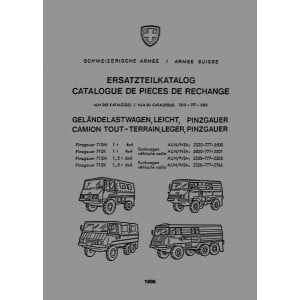 Puch Pinzgauer 710 M/K, 712 M/K, 4 x 4 und 6 x 6, Ersatzteilkatalog