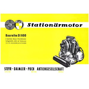 Puch ST 600 Stationärmotor Prospekt