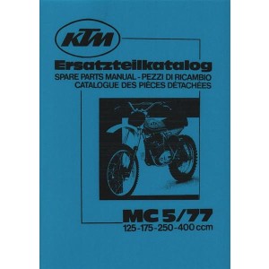 KTM Motorfahrzeugbau 125, 175, 250, 400 Ersatzteilkatalog