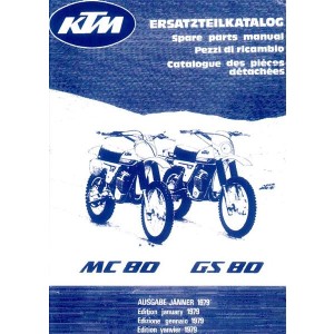 KTM Motorfahrzeugbau MC 80, GS 80 Ersatzteilkatalog
