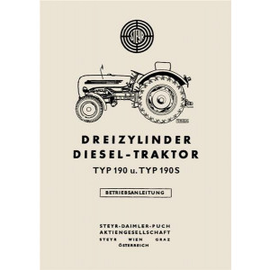 Steyr 190 und 190s Traktor Betriebsanleitung