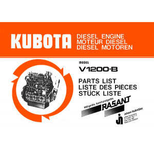 Kubota V1200-B Stationärmotor Ersatzteilliste