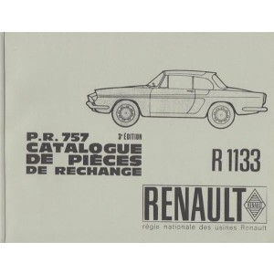 Renault R 1133 (Floride) Coupe und Cabrio Ersatzteilkatalog