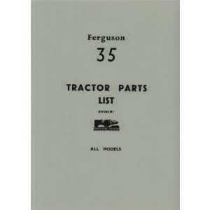 Massey-Ferguson Typ FE-35 Parts List