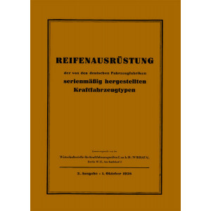 Reifenausrüstung für serienmäßig hergestellten Fahrzeugtypen in Deutschland