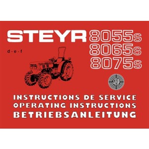 Steyr 8055s 8065s 8075s Traktor Betriebsanleitung