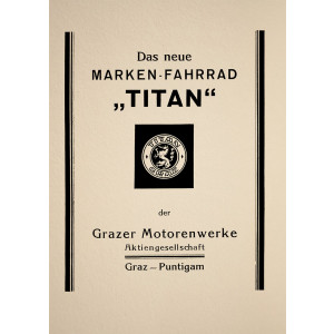 Titan Graz"Das neue Marken-Fahrrad", Prospekt