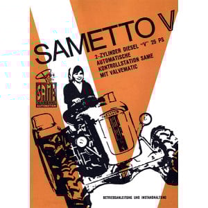Same Sametto V, 2-Zylinder Diesel, 25 PS, Betriebsanleitung