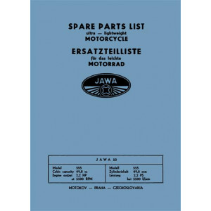 Jawa 50 - Type 555 Ersatzteilkatalog